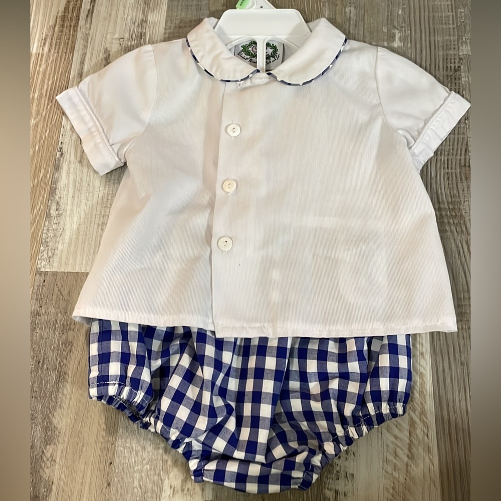 Cecil & Lou two piece boy diaper set